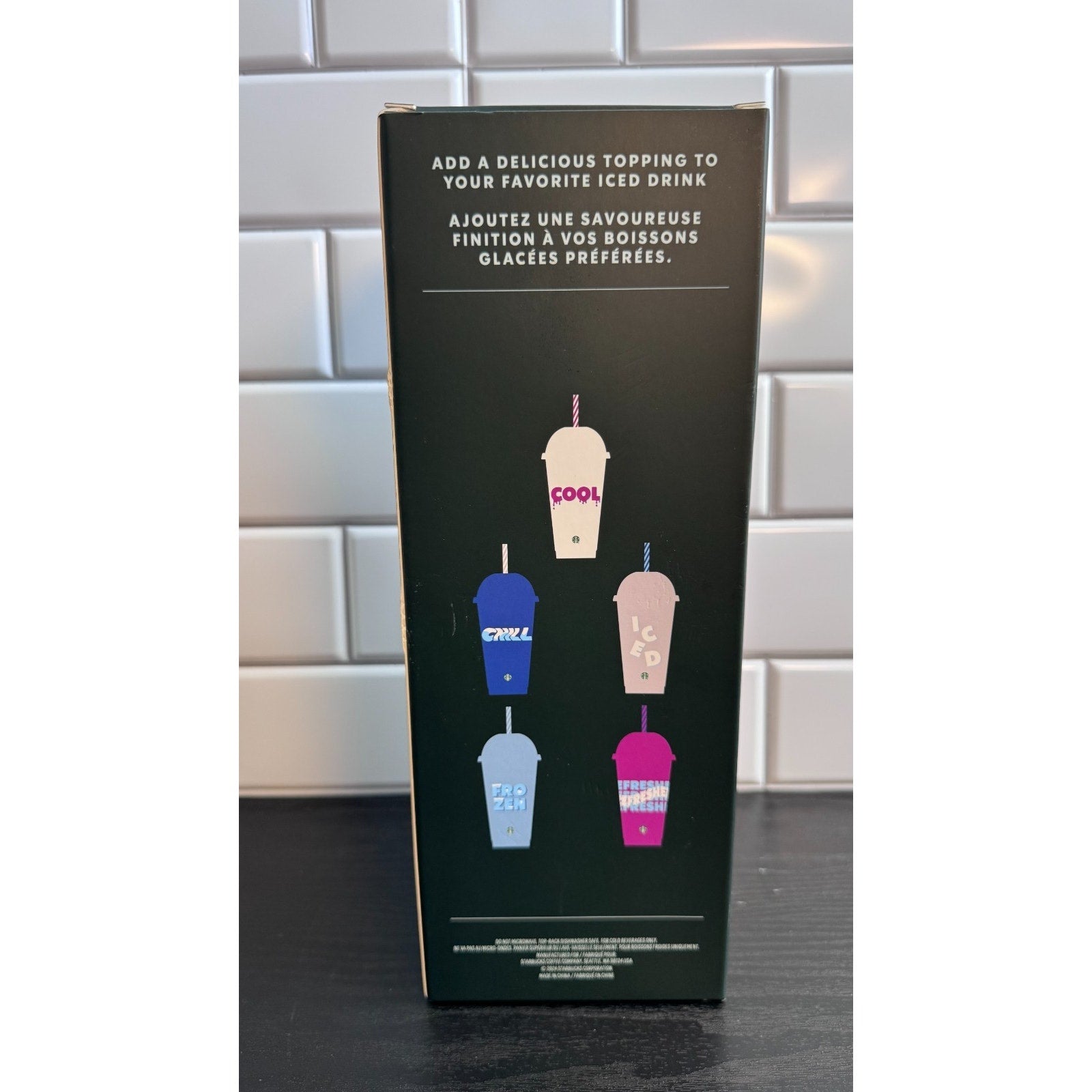 Starbucks 5-Pack Reusable Cold Cups with Dome Lids & Straws (24oz Venti) NEW
