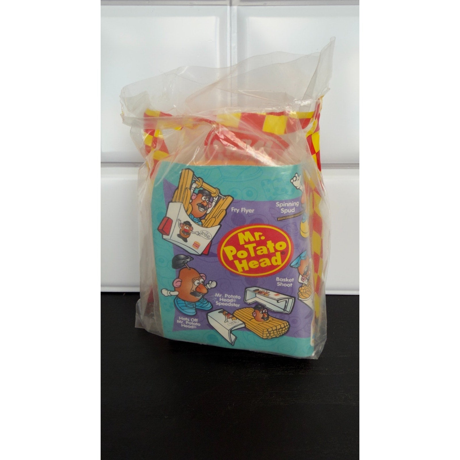 Vintage 1998 Burger King Kids Club Toy - Mr. Potato Head: Basket Shoot
