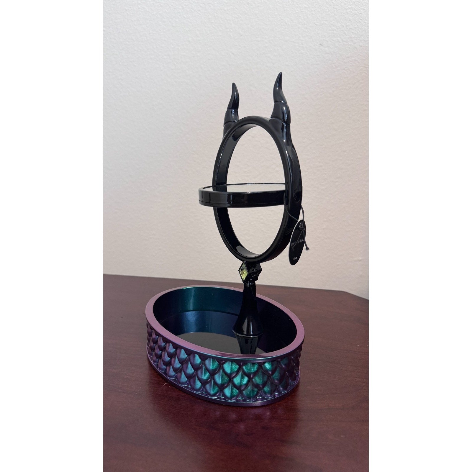NWT BBW Disney Villains MALEFICENT HORNS Body Care Tray - Dragon Scale Mirror