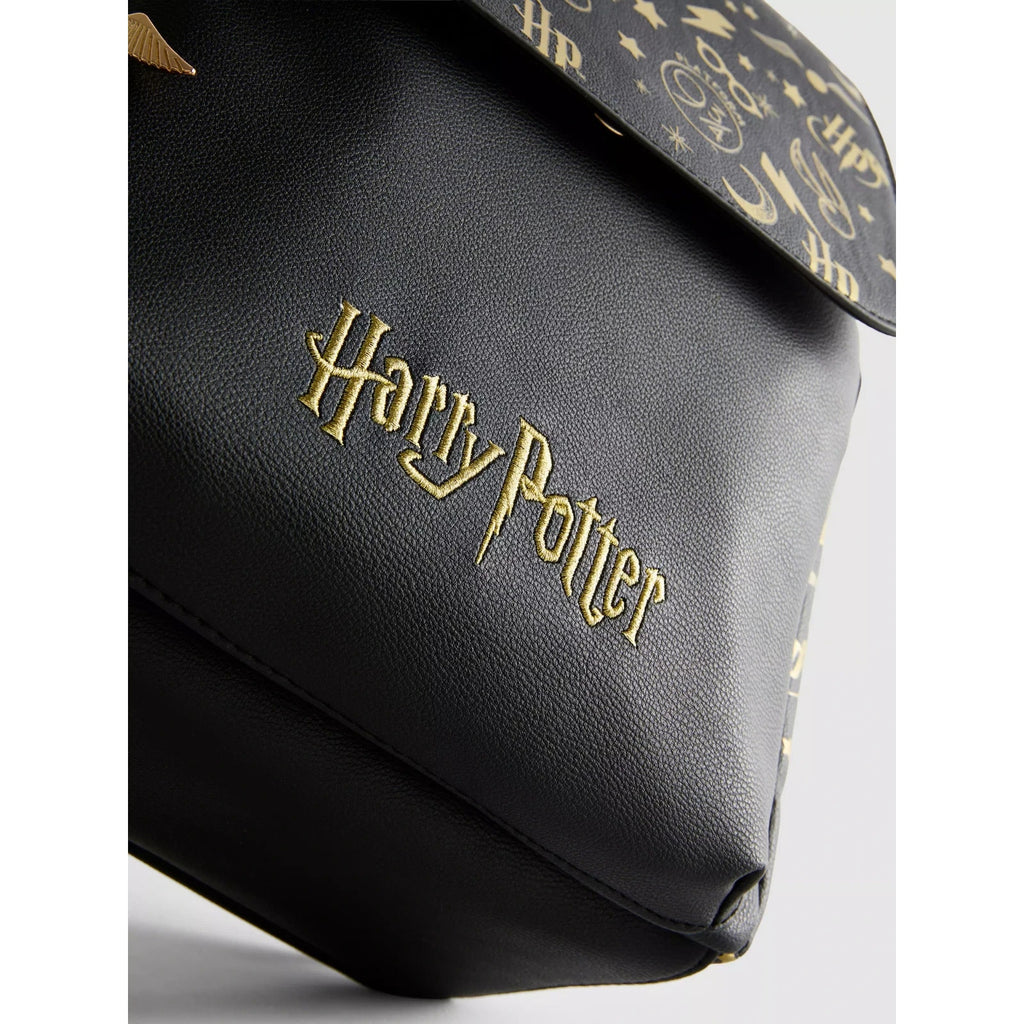 NEW Primark x Harry Potter Black and Gold Backpack