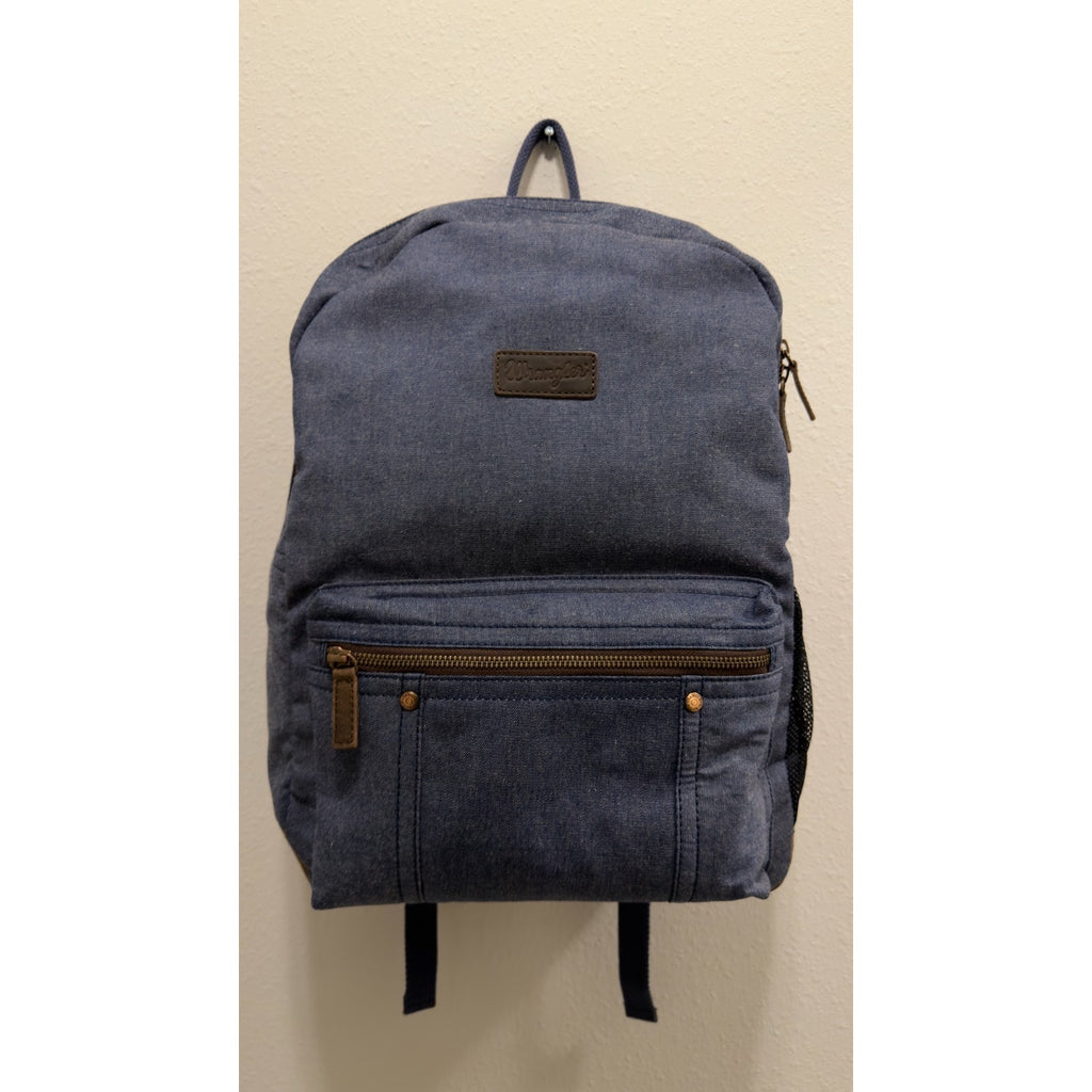 NWT Wrangler Kayce Canvas Backpack - Blue Denim Western Laptop Bag