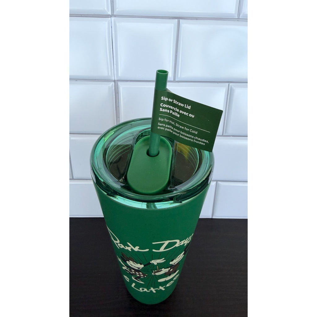 NWT Disney Starbucks 2026 WDW Green 24 oz Venti Tumbler Park Days & Lattes