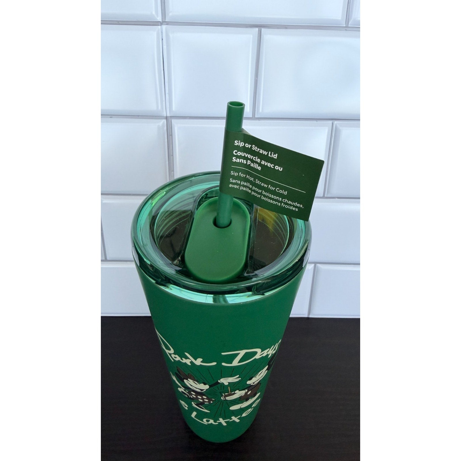 NWT Disney Starbucks 2026 WDW Green 24 oz Venti Tumbler Park Days & Lattes