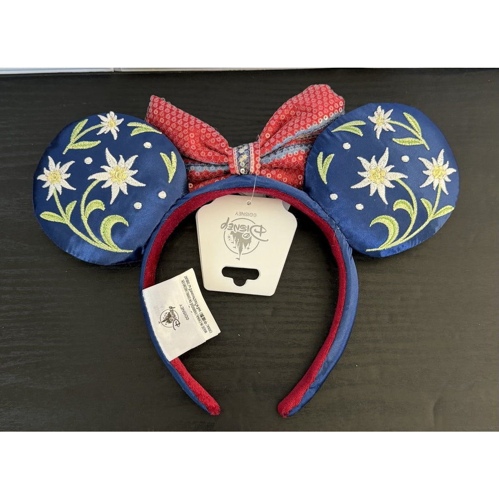 NEW Disney Epcot World Showcase Germany Pavilion Floral Minnie Ears Headband
