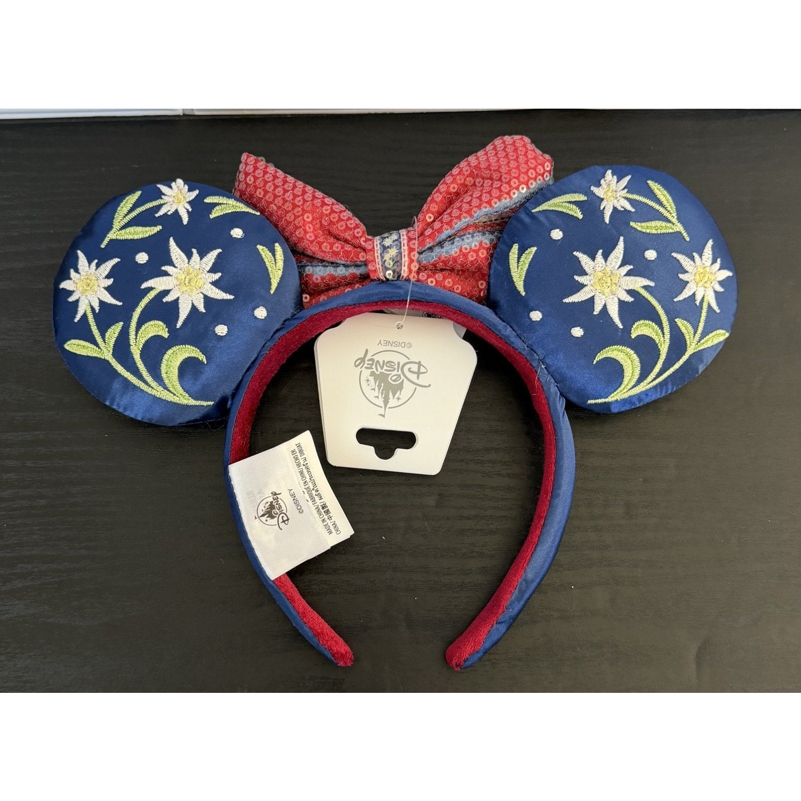NEW Disney Epcot World Showcase Germany Pavilion Floral Minnie Ears Headband