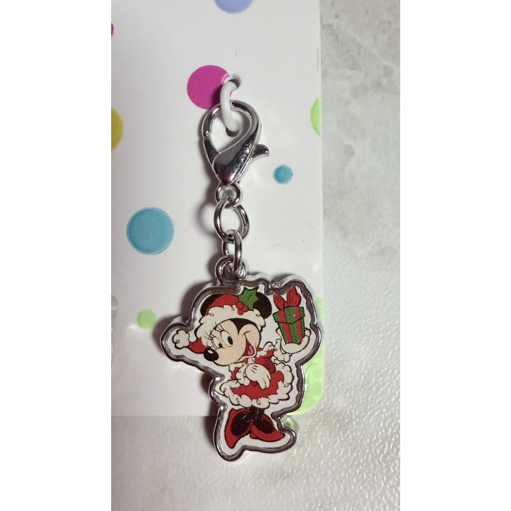 Disney Parks Holiday Mickey & Minnie Mouse Dangle Charm 3 pack NWT