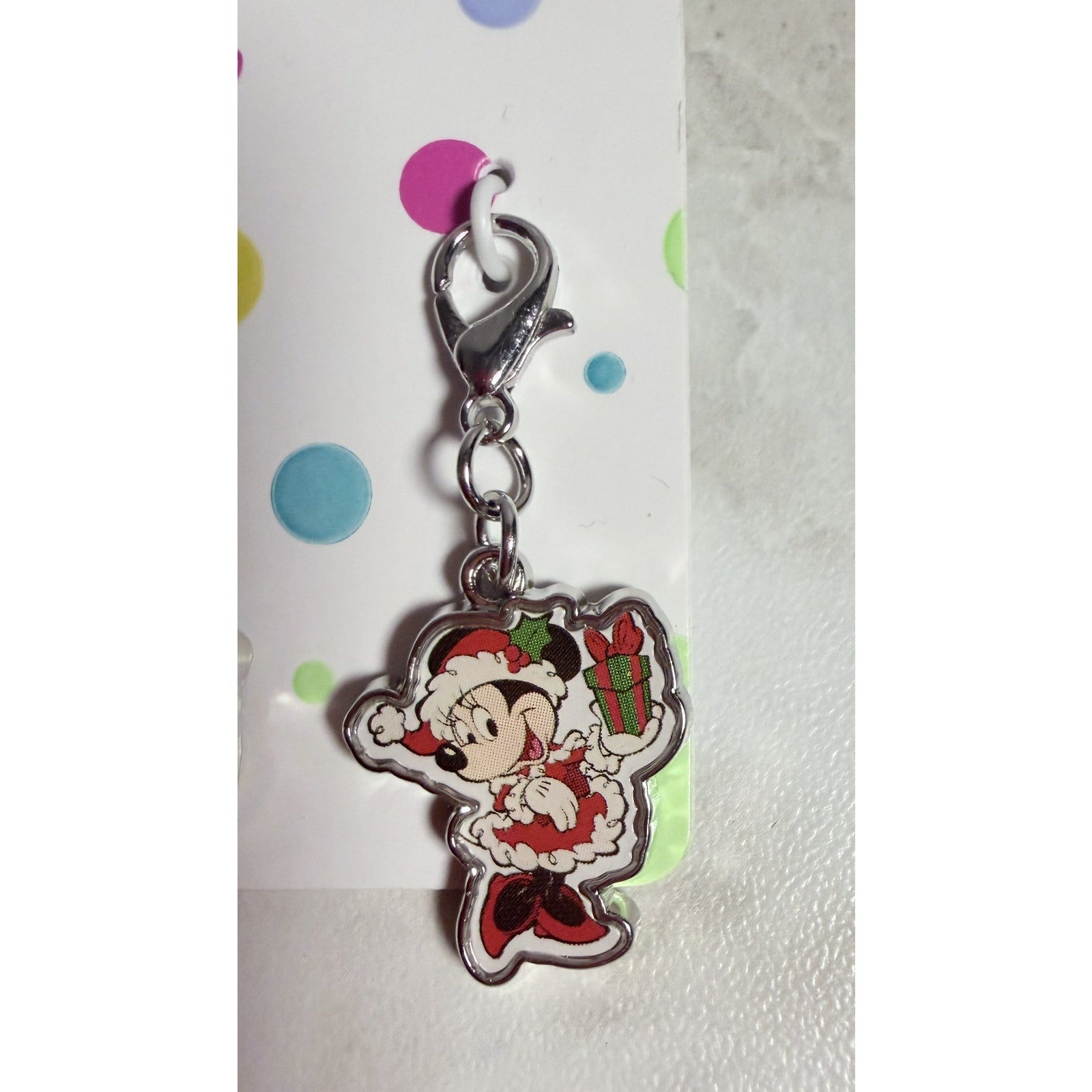 Disney Parks Holiday Mickey & Minnie Mouse Dangle Charm 3 pack NWT