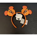 Disney Parks Mickey Mouse Jack-o'-Lantern Halloween Minnie Ear Headband - NEW