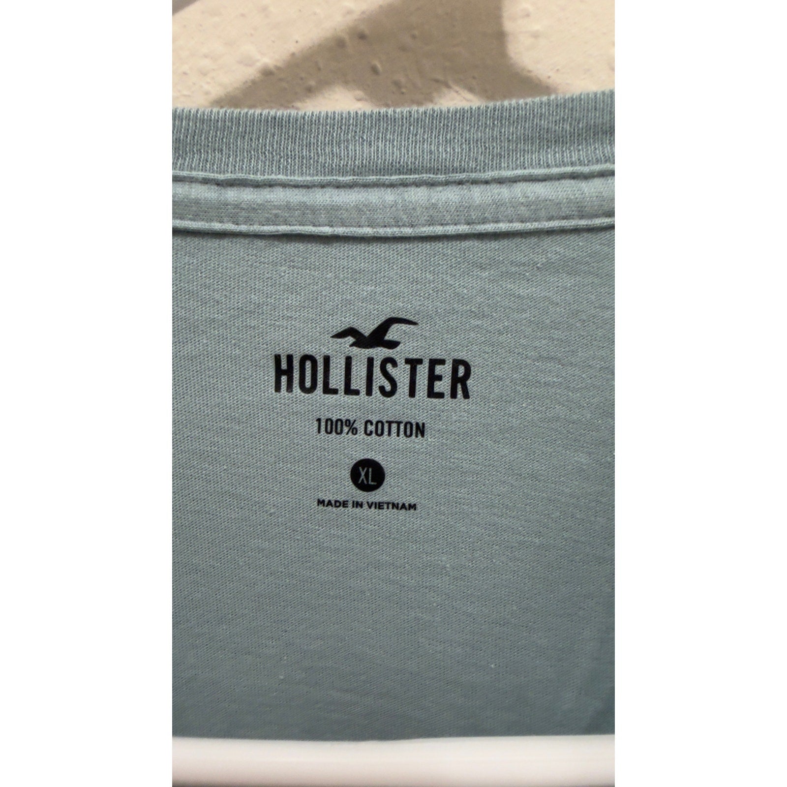 Hollister Men's Cotton Icon Crew Tee 2-Pack Size XL Blue & Sage Green