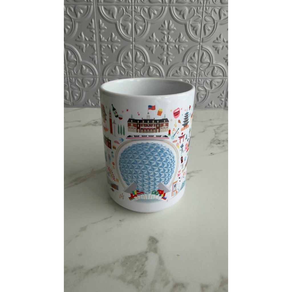 Epcot World Showcase Spaceship Earth Coffee Mug