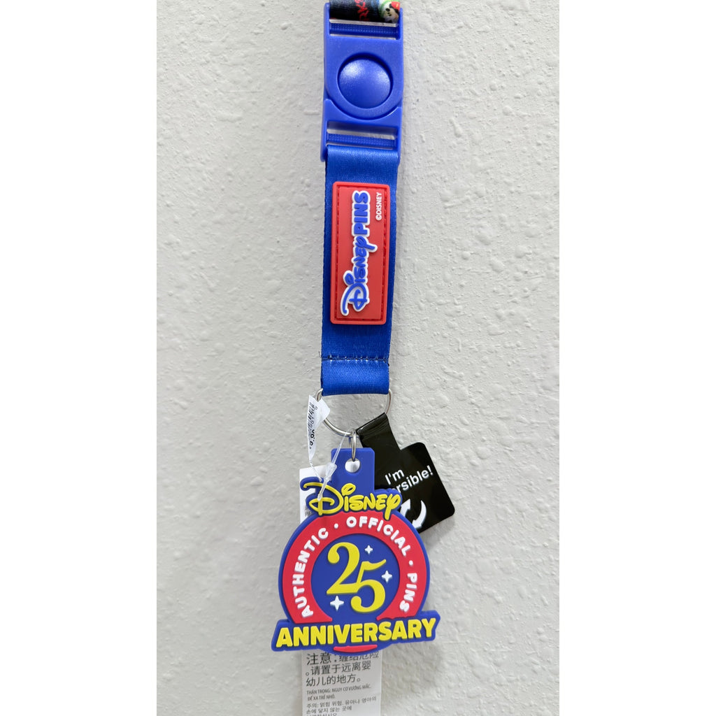 Disney Parks Pin Trading 25th Anniversary Lanyard NEW Collector Edition