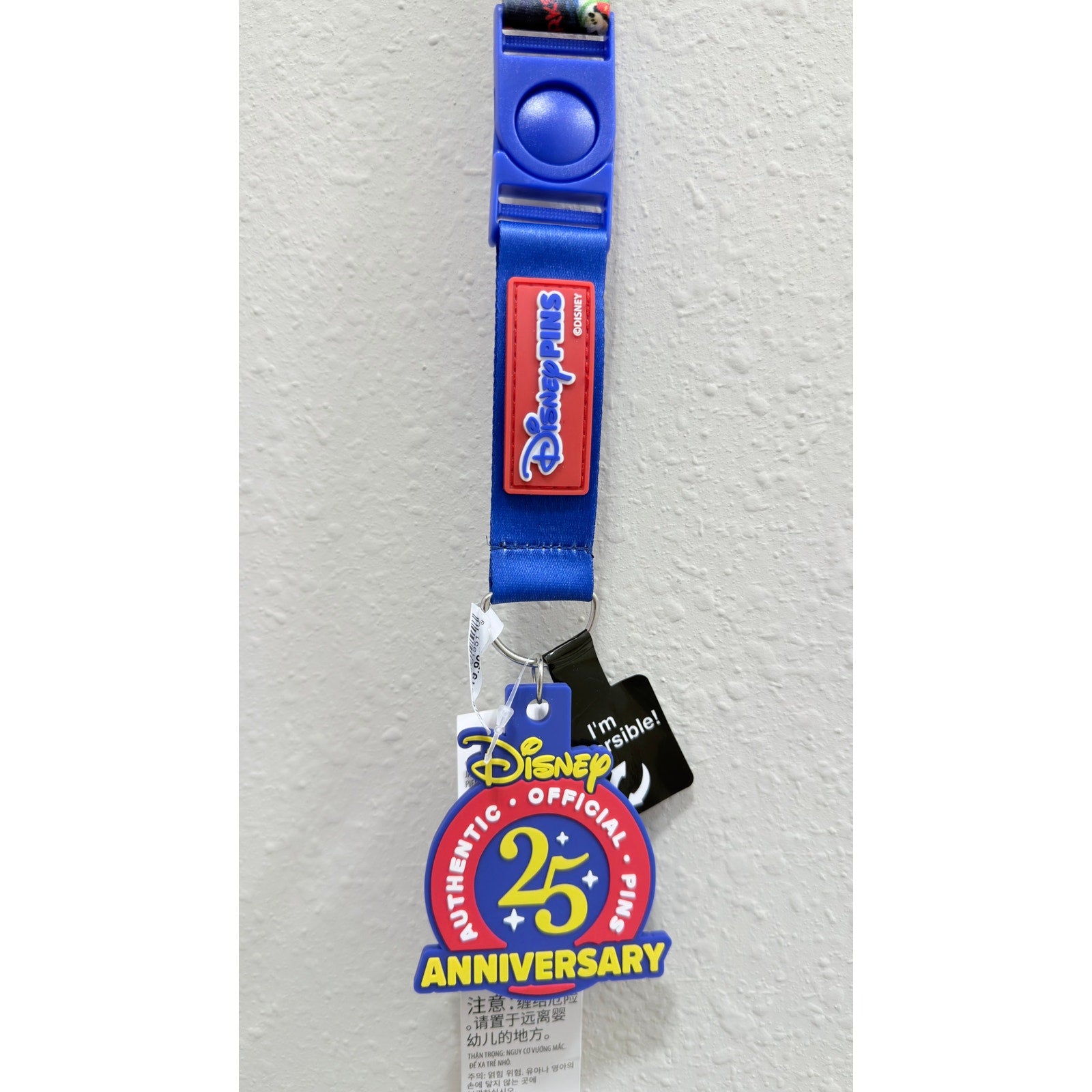 Disney Parks Pin Trading 25th Anniversary Lanyard NEW Collector Edition