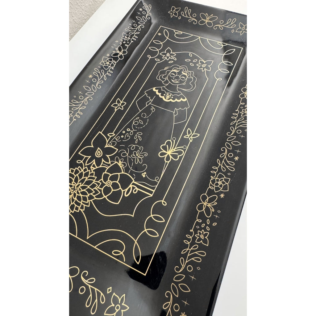 Disney Parks Encanto Mirabel Serving Platter (Black/Gold) NEW