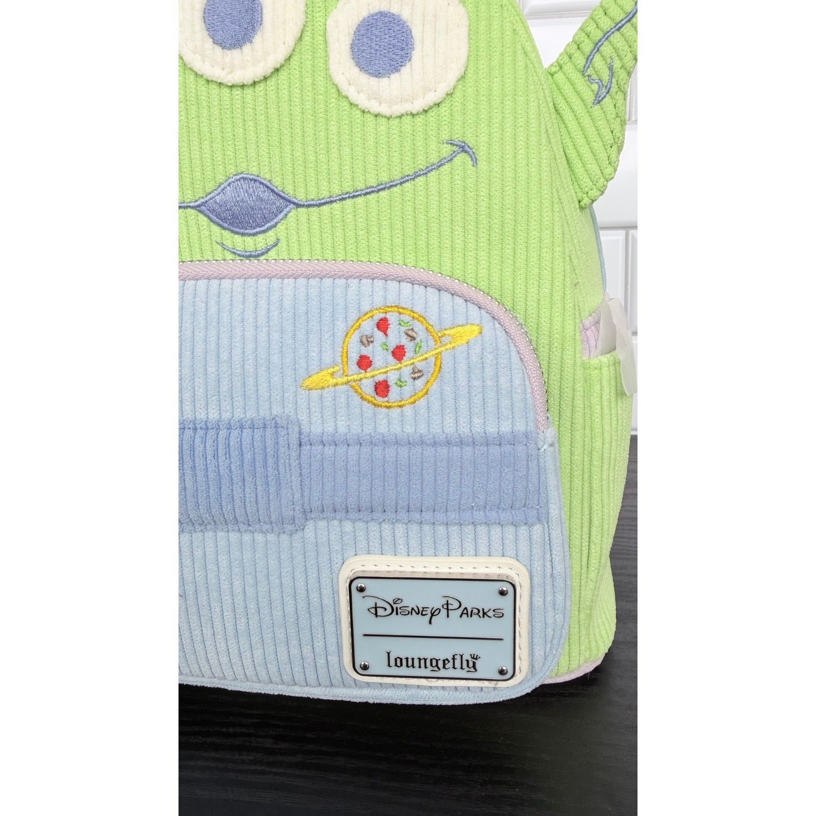 Loungefly x Disney Parks Toy Story Alien Pastel Corduroy Mini Backpack NWT