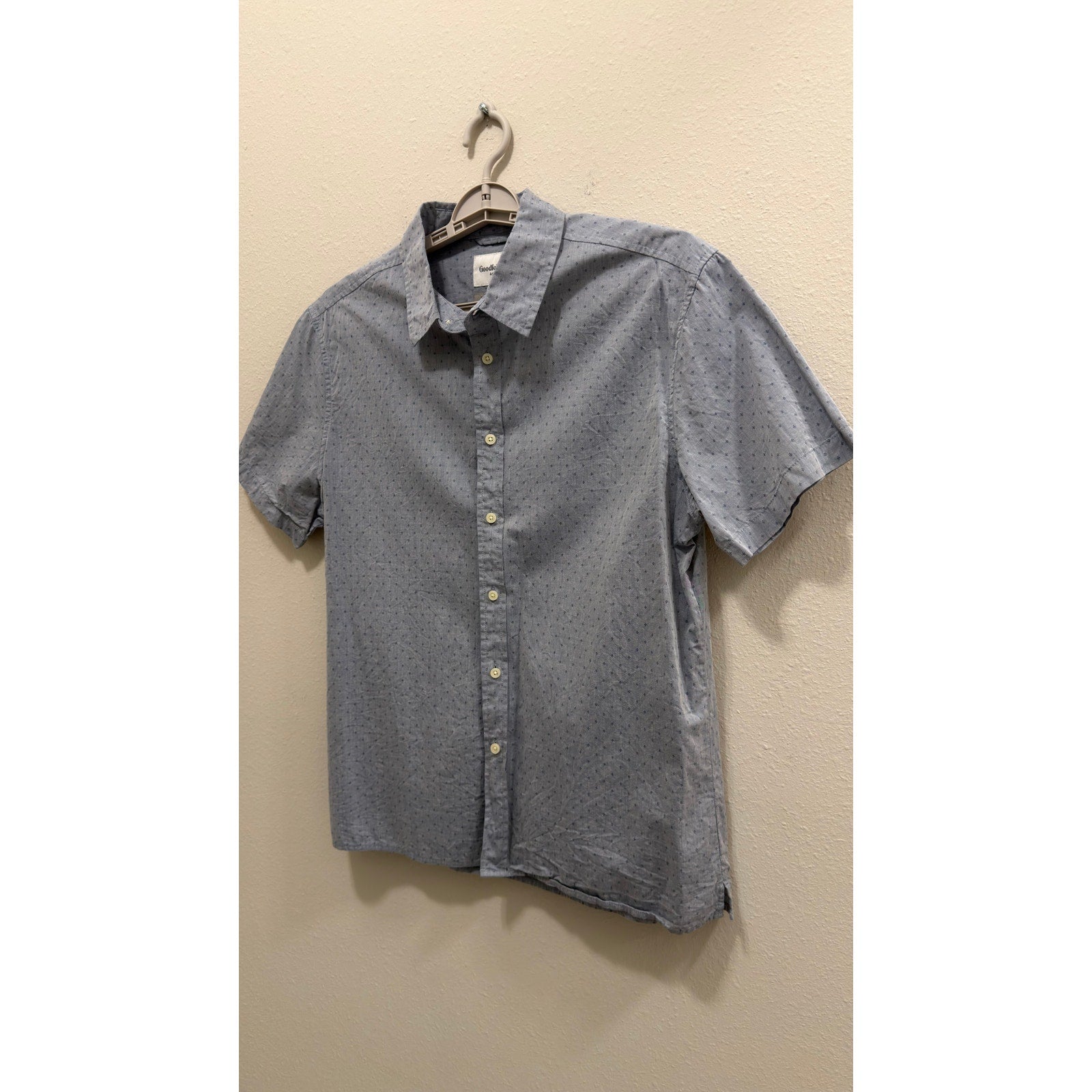 Goodfellow & Co Men's Large Standard Fit Short Sleeve Button Down