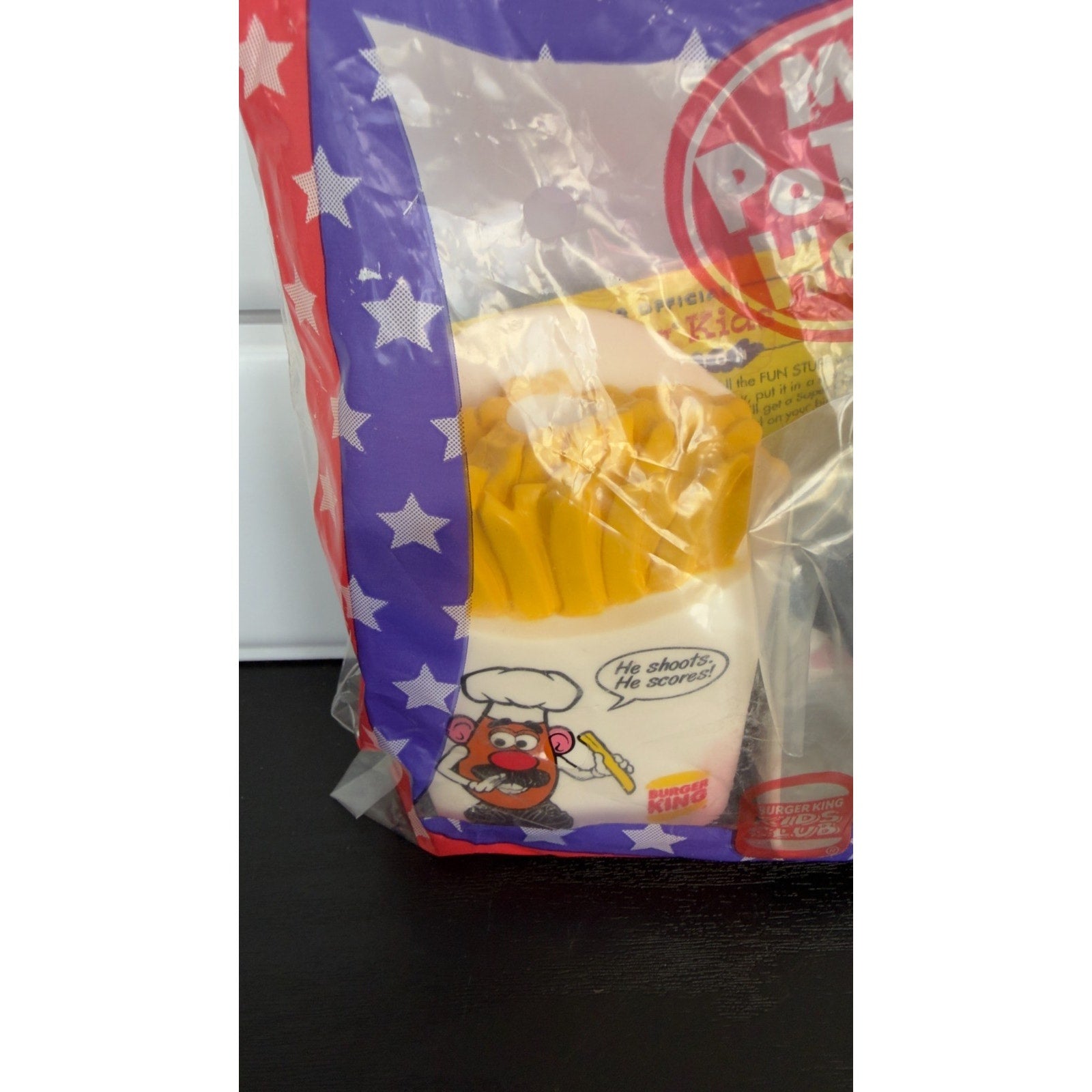 Vintage 1998 Burger King Kids Club Toy - Mr. Potato Head: Basket Shoot