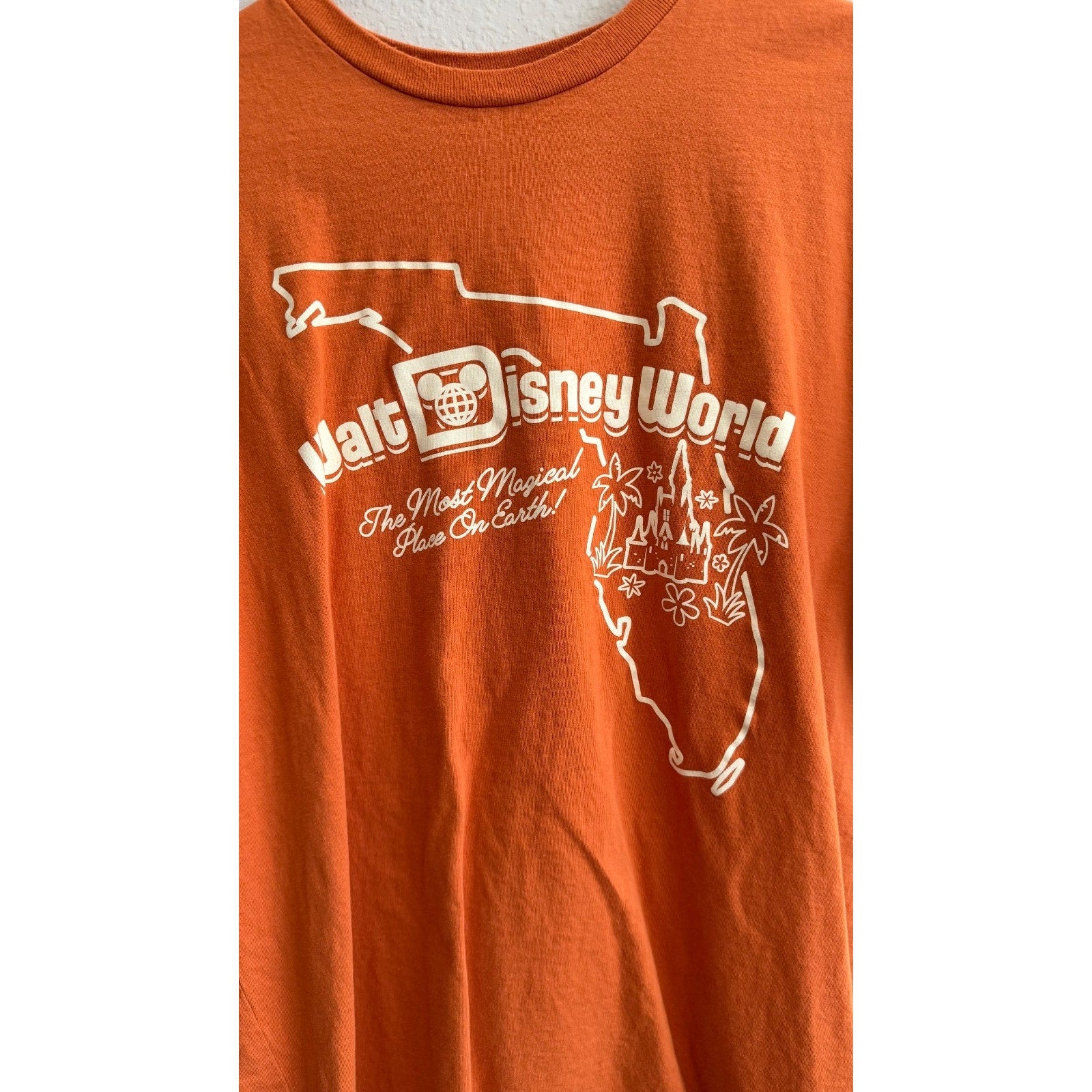 Disney Parks Most Magical Place On Earth Florida Orange Tee - Adult XL