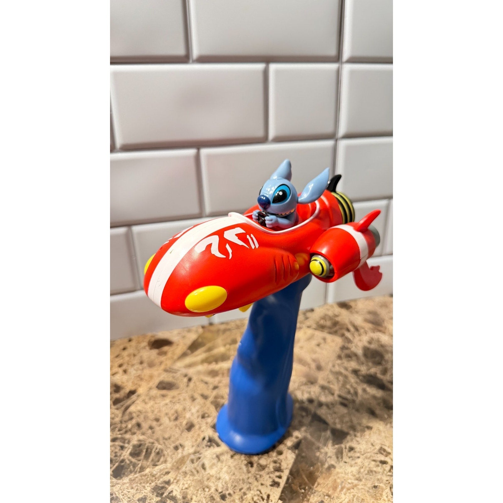 NWOT Disney Parks Stitch Spaceship Fog Mist Wand Lights Up, Speaks & Sprays Mist