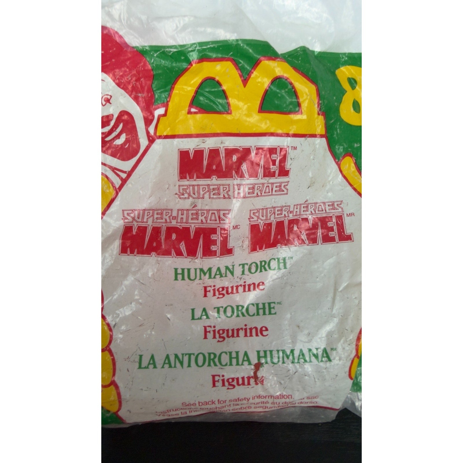Vintage 1996 McDonald's Happy Meal Toy - Marvel Super Heroes: Human Torch