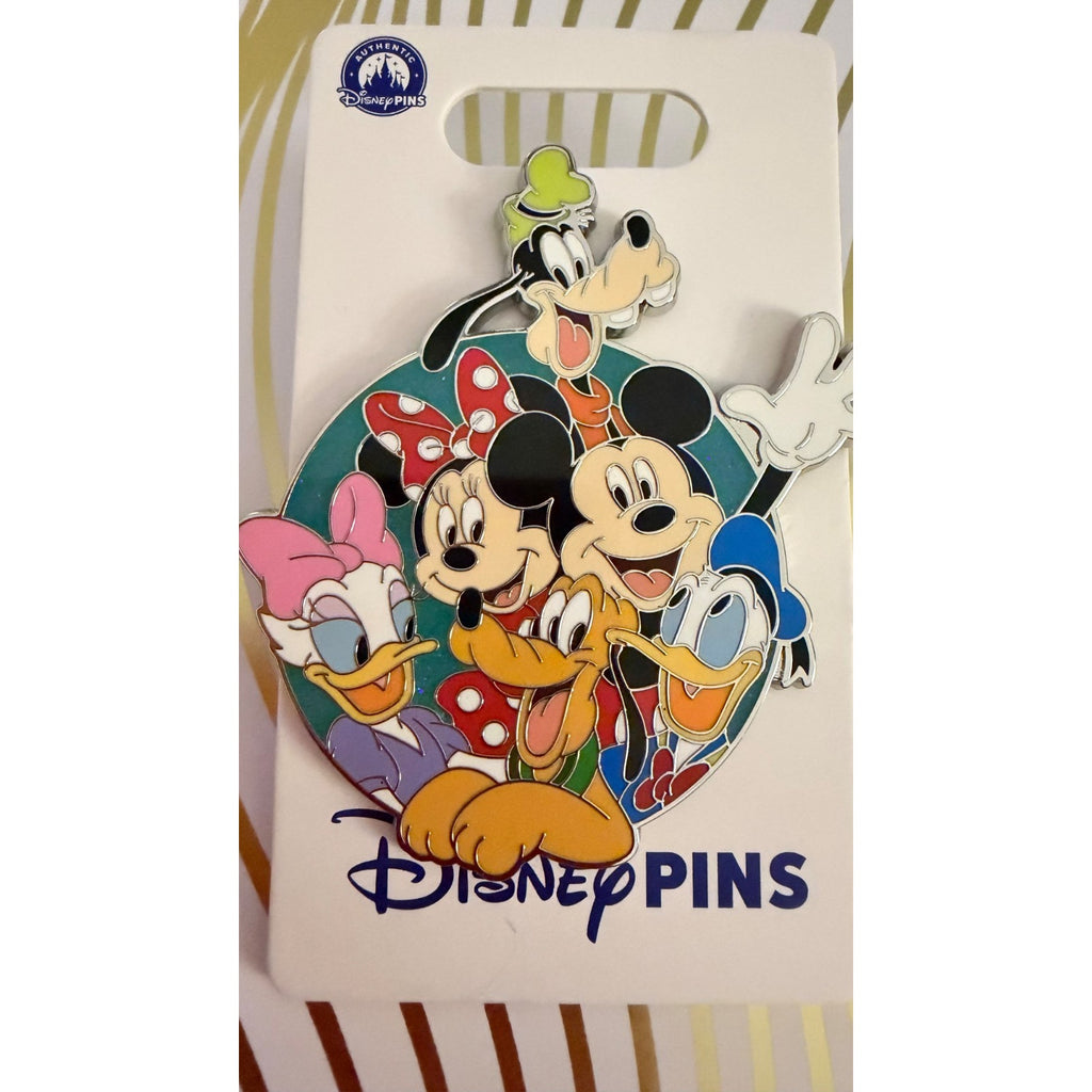 NEW Disney Parks 2025 Mickey & Friends "Fab 5" Character Cluster Pin