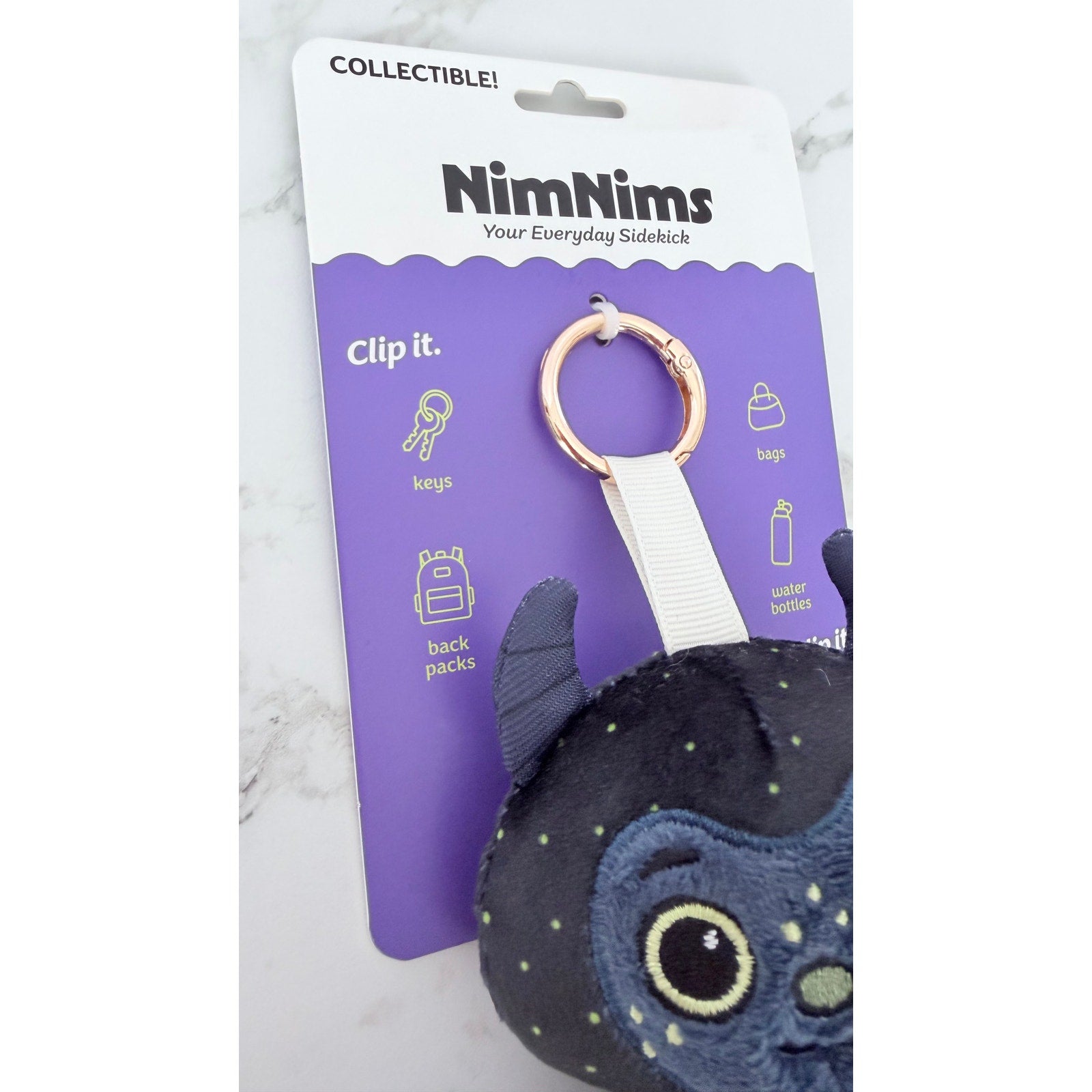 NimNims Monster Series Nixie Plush Keychain Clip NEW