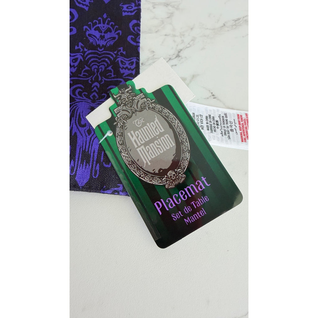 Disney Parks The Haunted Mansion Reversible Placemat Madame Leota Wallpaper NWT