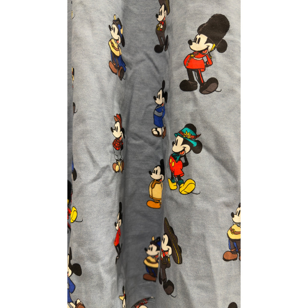 NWT Disney Epcot World Showcase Mickey Mouse Spirit Jersey Slate Blue Size Large