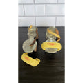 Vintage Union Hardware Adjustable Metal Roller Skates — Yellow Accents