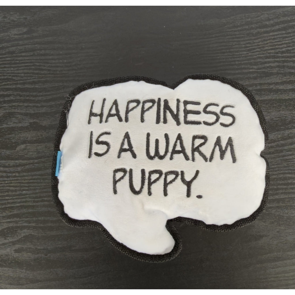 BarkBox Peanuts Charlie Brown Good Grief! Squeaky Crinkle Plush Dog Toy - NEW