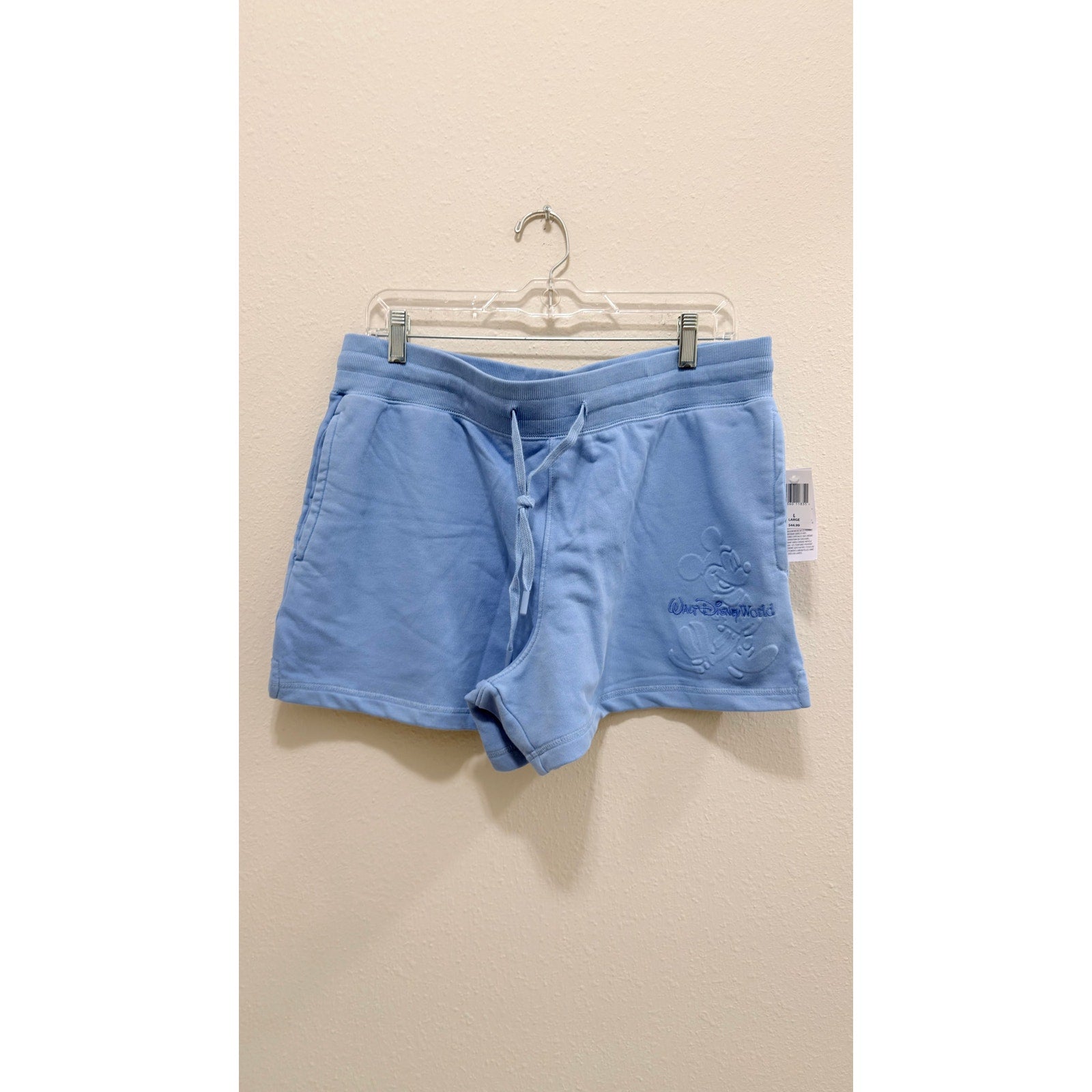 Disney Parks Walt Disney World Mickey Mouse Embossed Lounge Shorts Large NWT