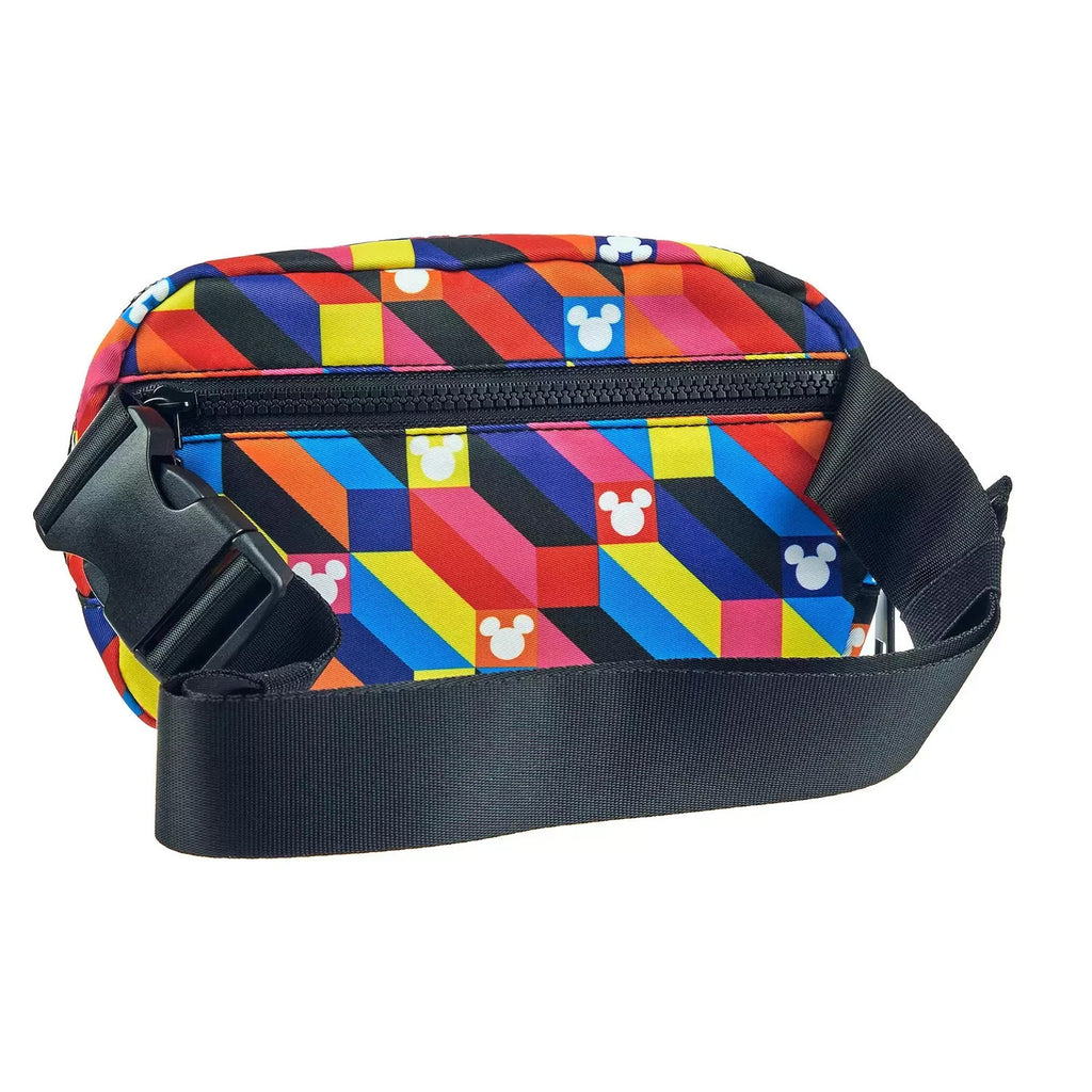 Bioworld Disney Mickey Mouse Cube Abstract Geometric Belt Bag Fanny Pack NWT