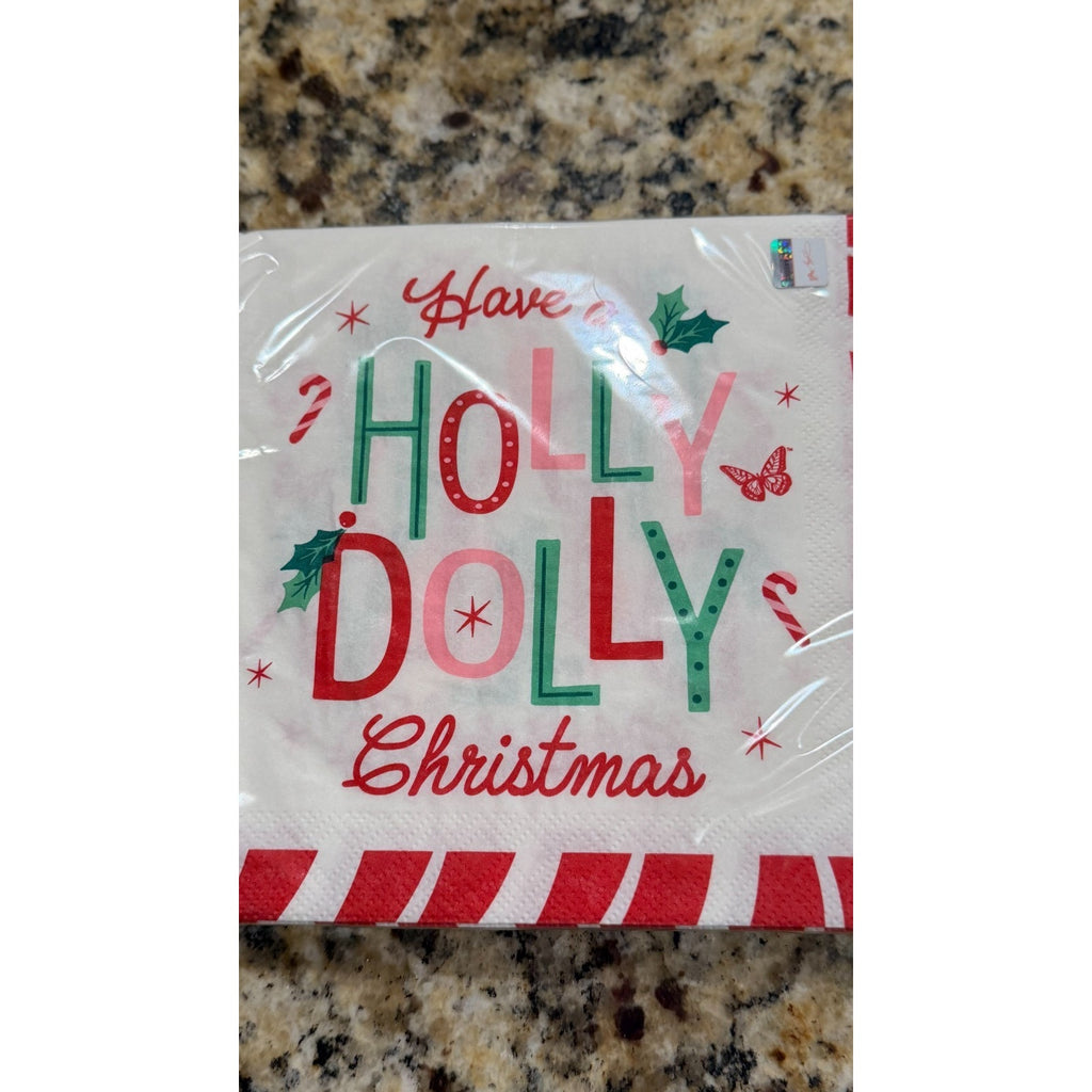 NWT Dolly Parton "Have a Holly Dolly Christmas" Napkins — 16 ct