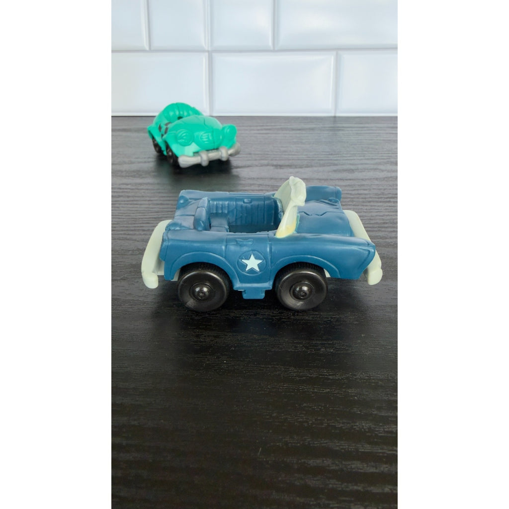 Vintage Burger King Kids Club "Break-Away" Action Cars — Set of 2
