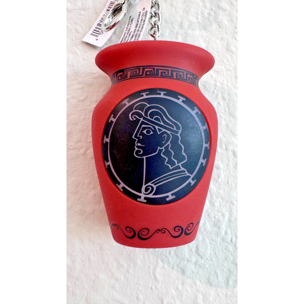 Disney Parks Hercules Movie Phil Vase Hand Sanitizer Holder Keychain NWT