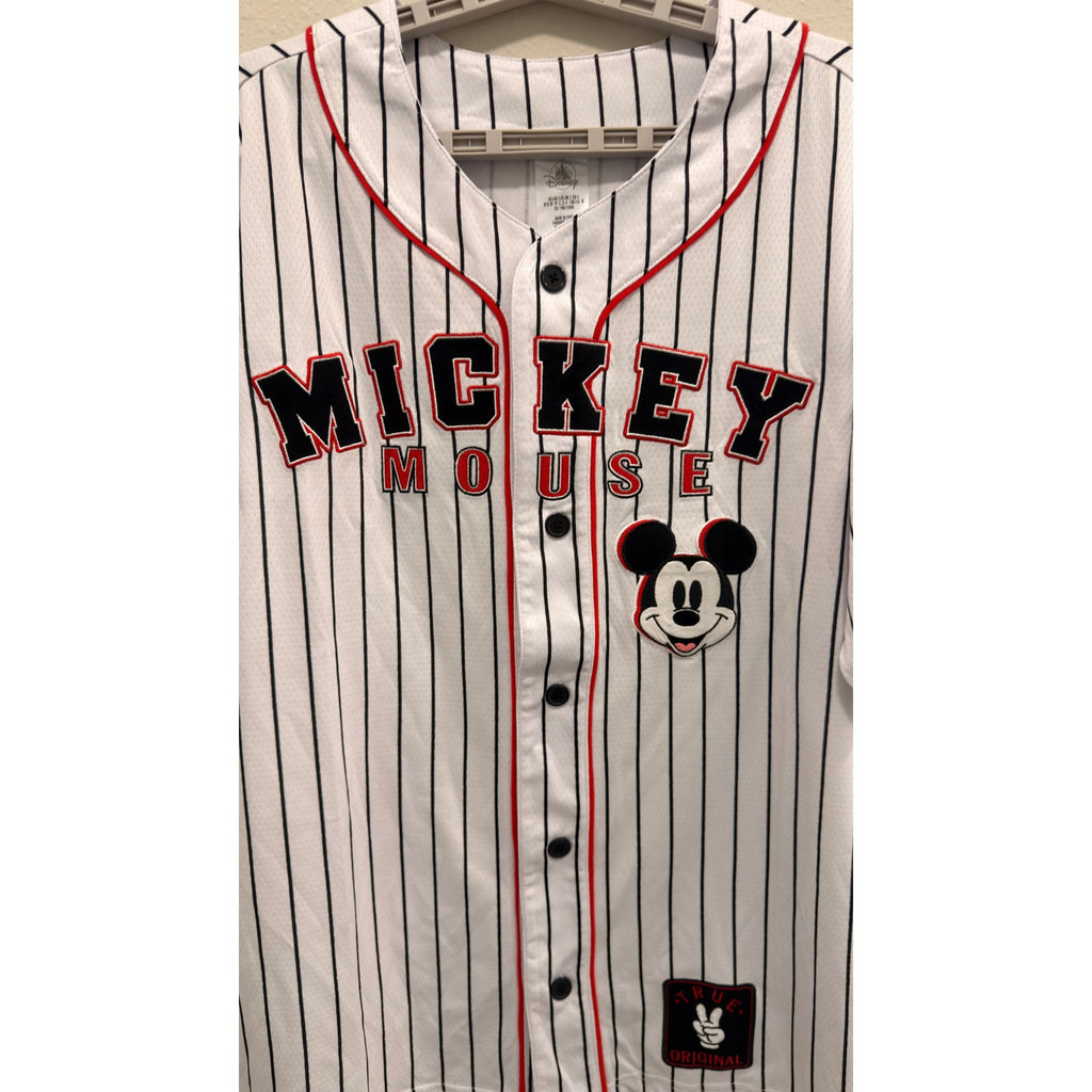 Disney Parks Mickey Mouse Baseball Jersey Adults Large NWT