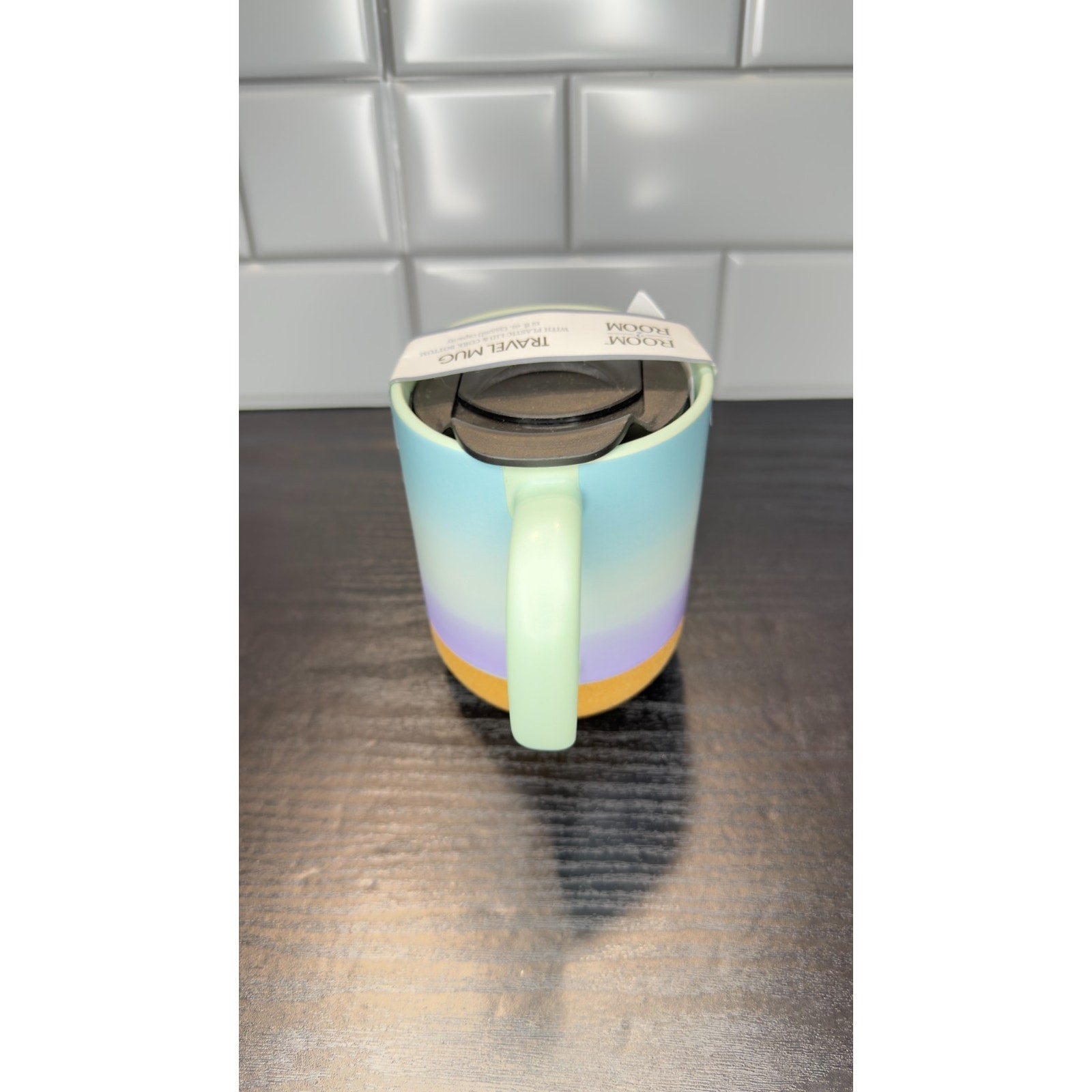 Room2Room Stainless Steel Travel Mug with Lid and Cork Bottom - 12 oz