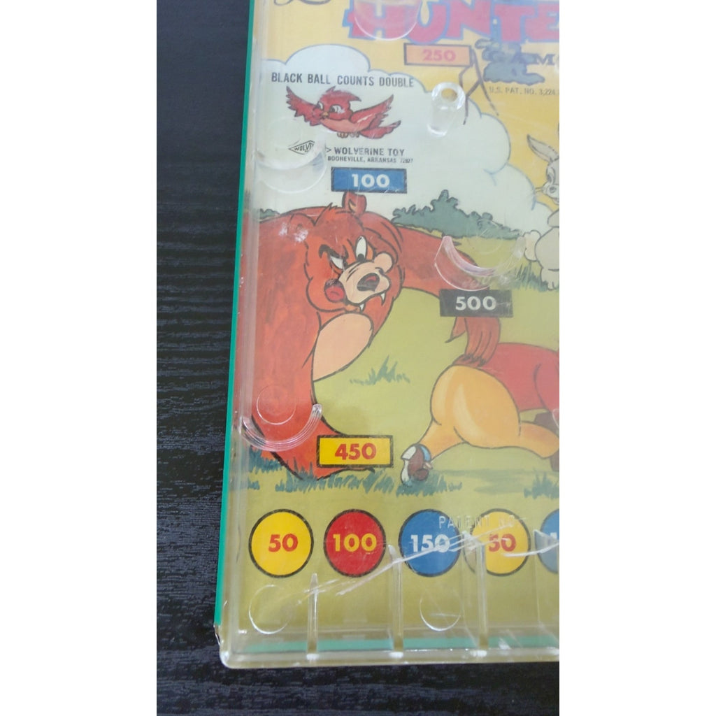 Vintage 1960 Wolverine "Little Hunter" Tin & Plastic Pinball Game