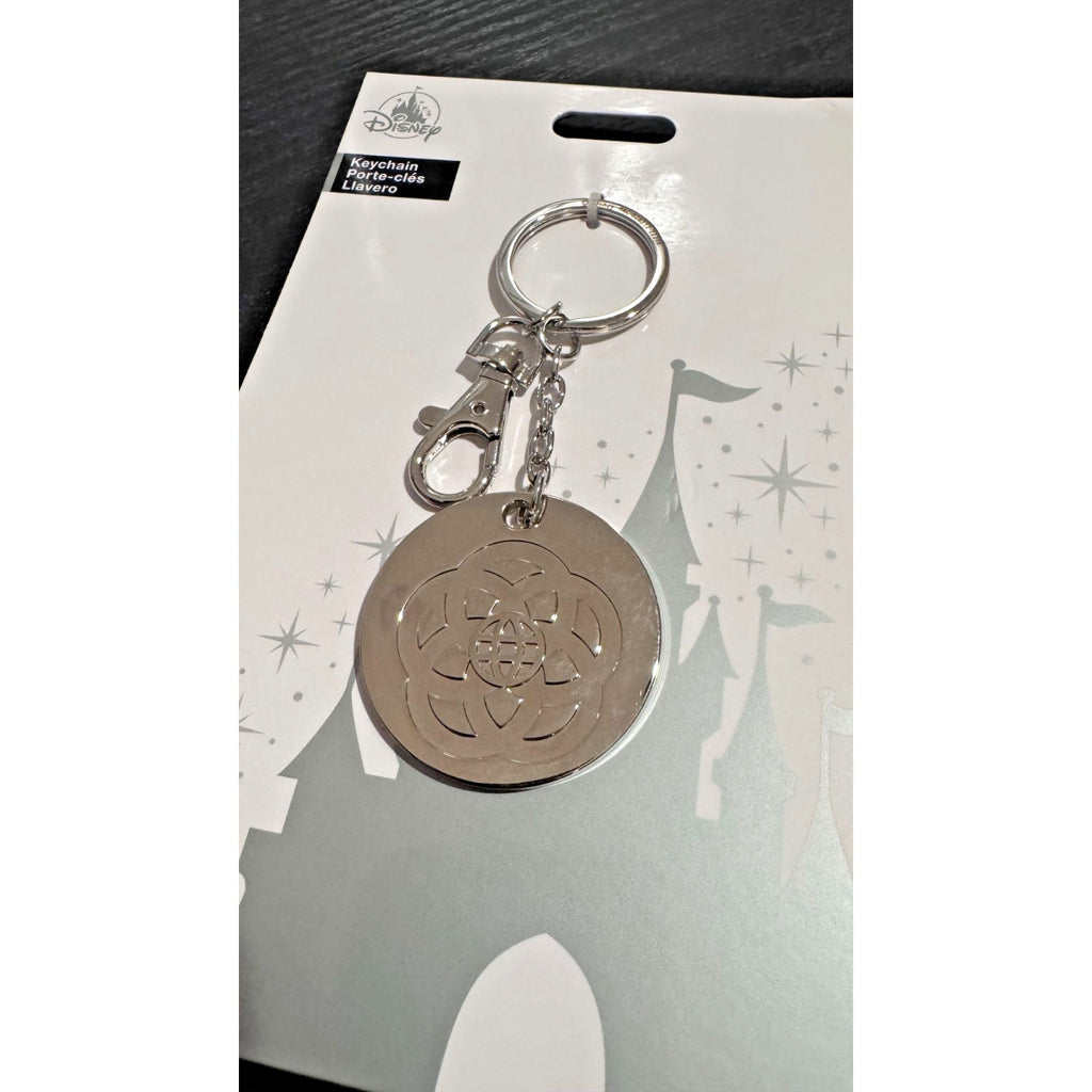 Walt Disney World Epcot 40th Anniversary Metal Keychain Rare Purse Charm NEW