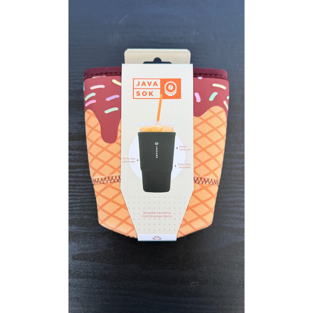 JavaSok "I Scream You Scream" Iced Coffee Sleeve - Large 30-32oz NWT