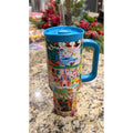 Disney Parks Vintage Maps 40oz Stainless Steel Tumbler - NWT