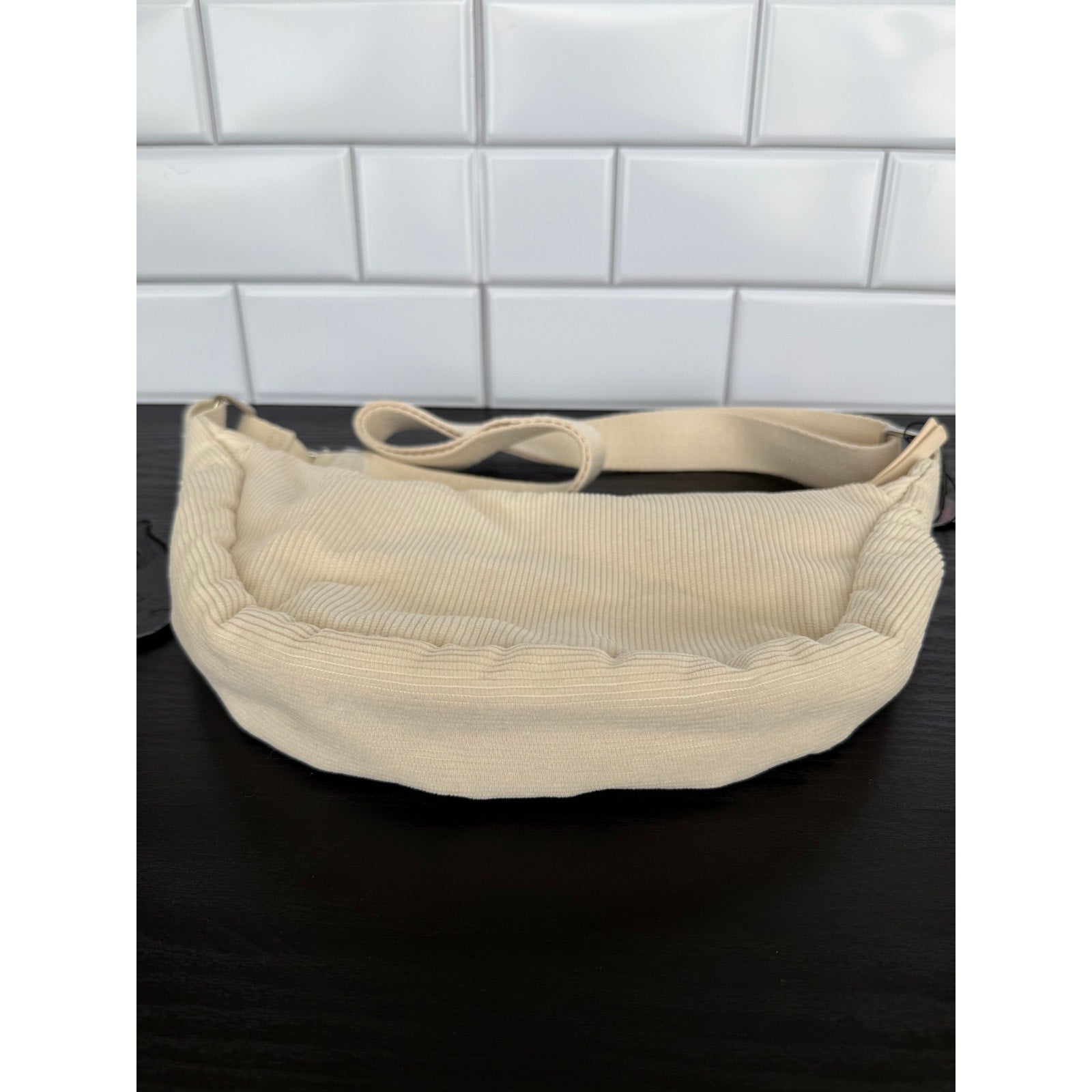Primark Stranger Things Corduroy Crossbody Bag Hellfire Club Charm NWT