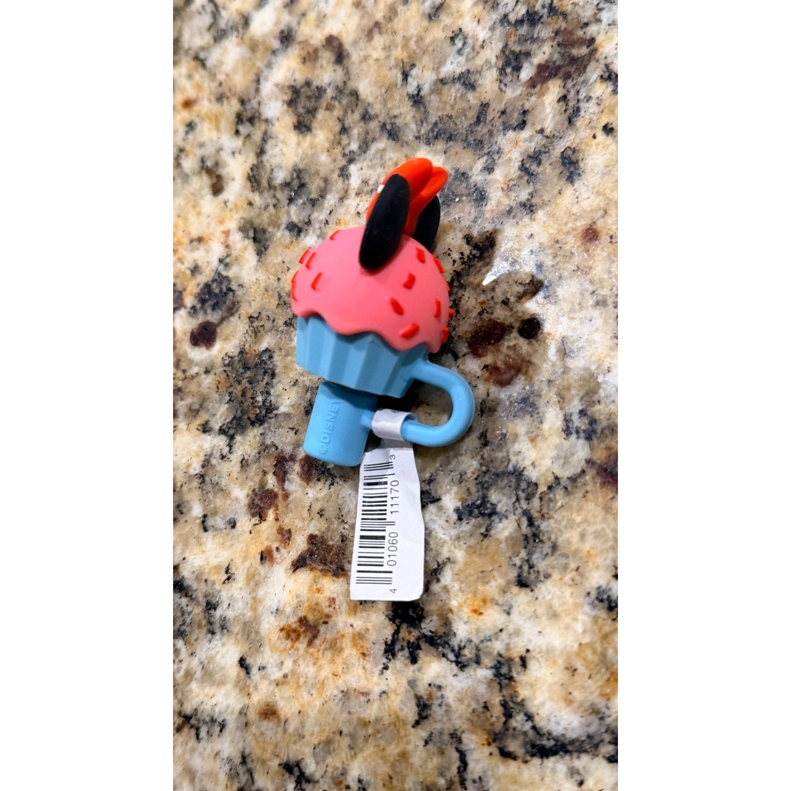 Disney Parks Minnie Mouse Ear Cupcake Straw Topper - NEW