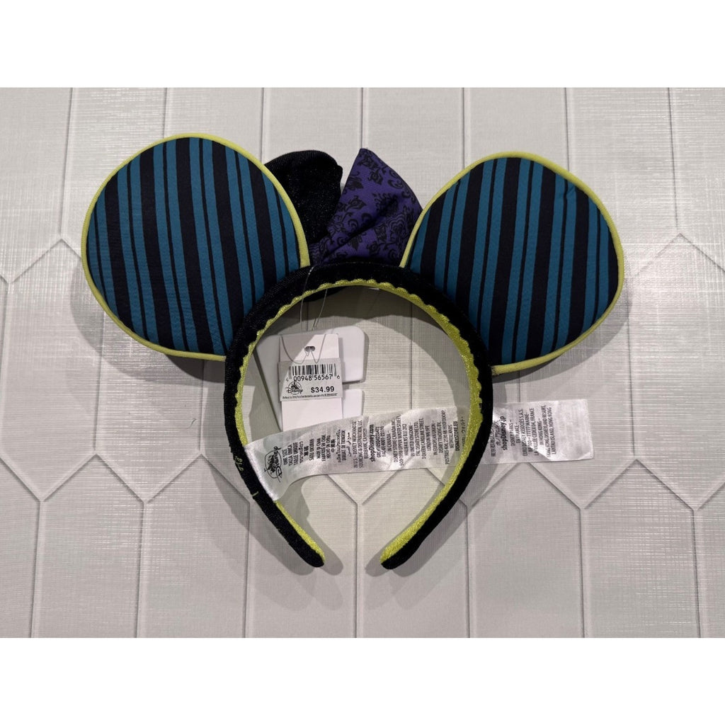 Disney Parks - 2022 Haunted Mansion Minnie Ears Hat Bow Glow Ghost Host NWT