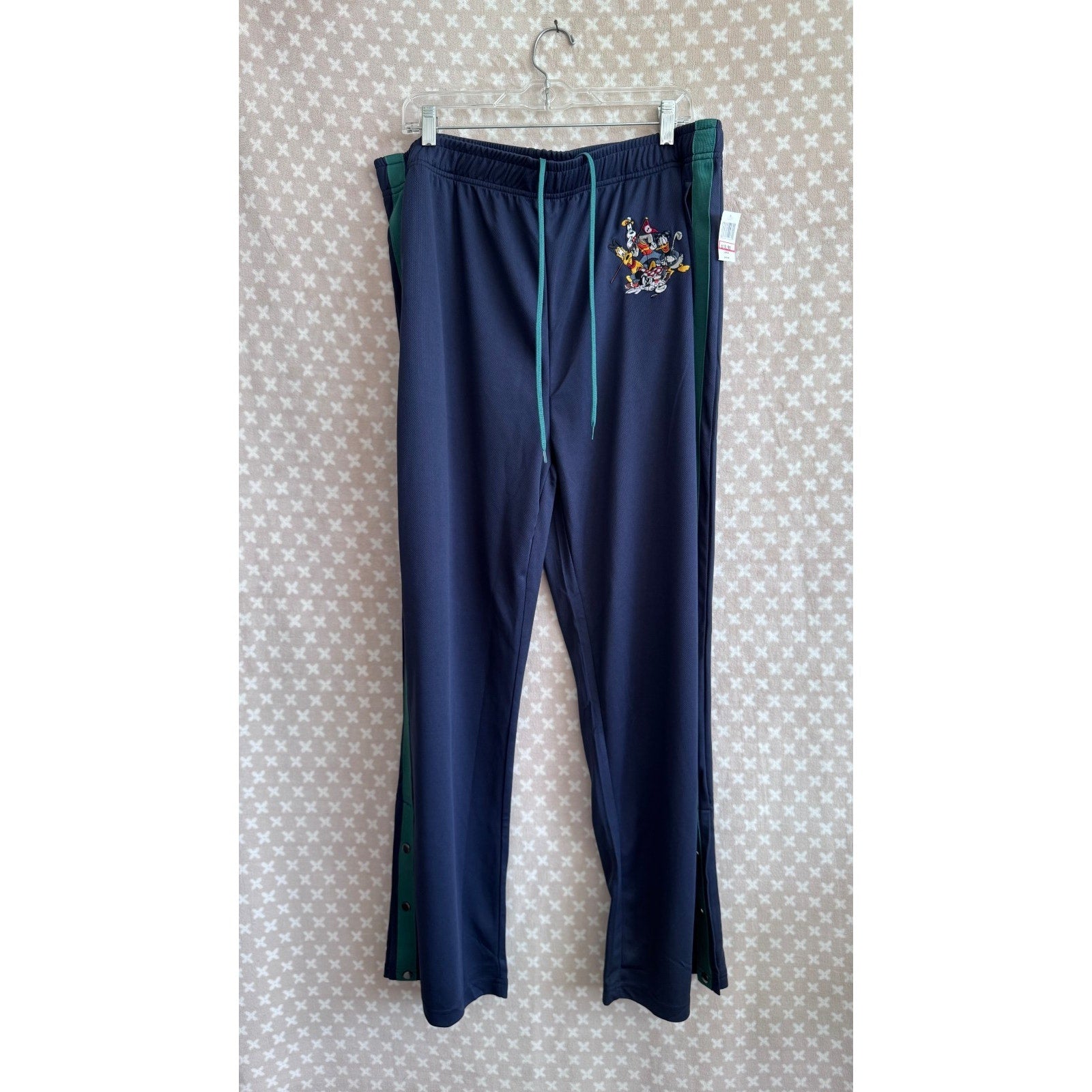 Disney Parks Blue And Green Mickey And Friends Golf Pants Size Large