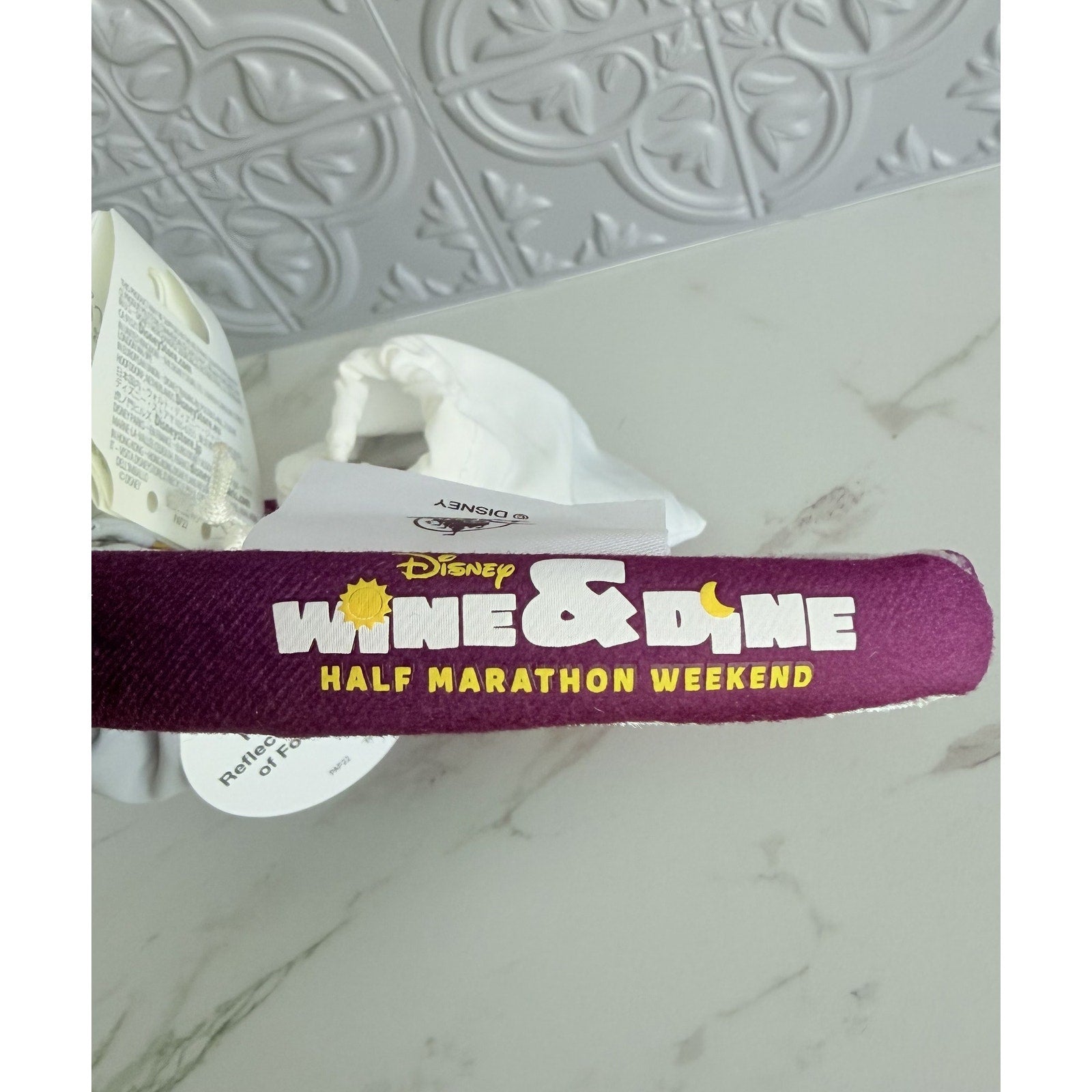 Disney 2025 runDisney Wine & Dine Half Marathon Minnie Ears Headband NWT