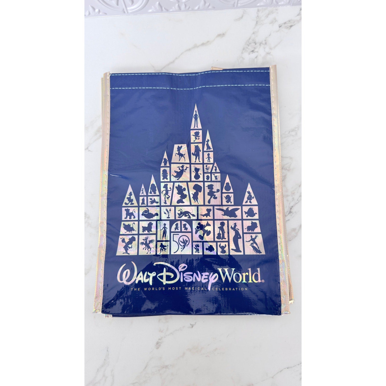 Walt Disney World 50th Anniversary Reusable Tote Bag - Small NEW