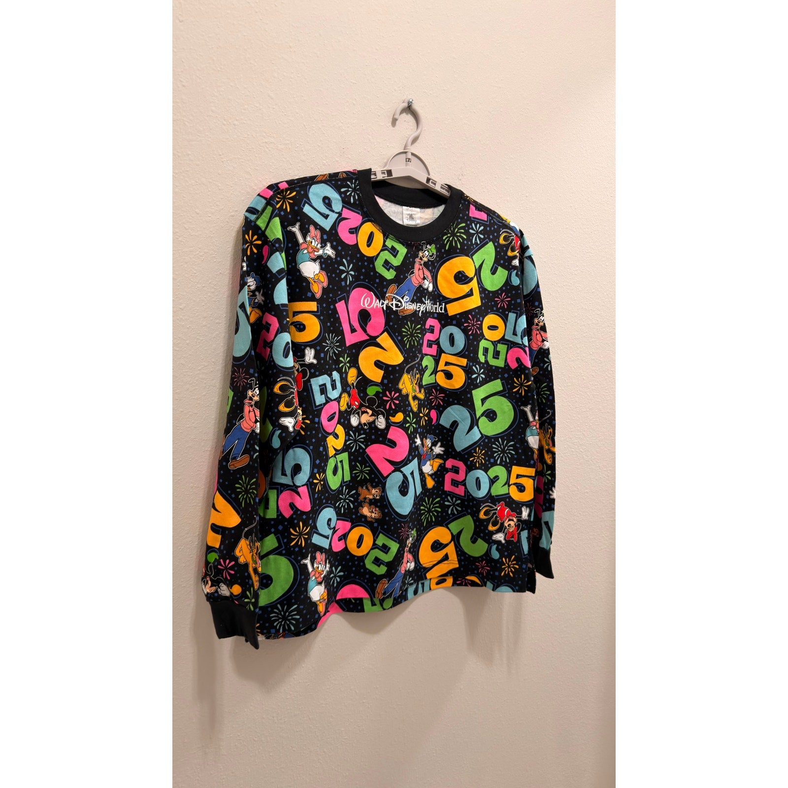 Walt Disney World 2025 Mickey & Friends Crewneck Sweatshirt Medium NWT