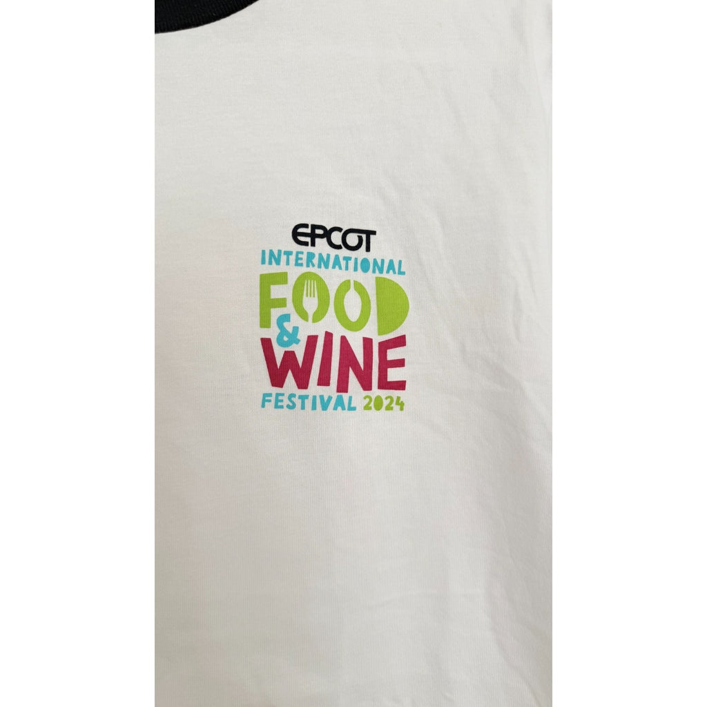 Disney Parks 2024 Epcot's Food & Wine Festival Logo T-Shirt NEW Size L