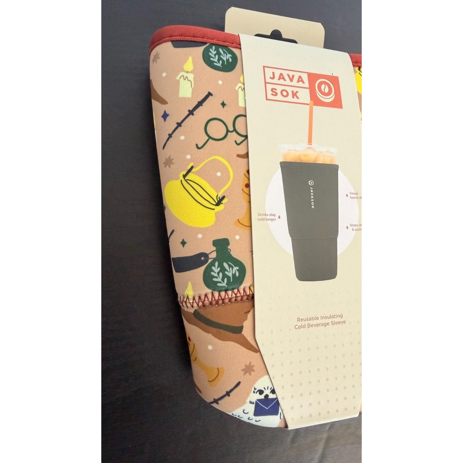 JavaSok "Horcrux" Iced Coffee Sleeve - 2XL 44-48oz NWT