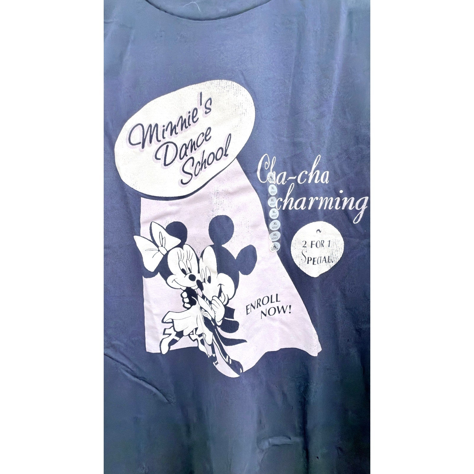 NWT Disney Parks Minnie's Dance School Retro Tee XL